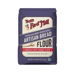 Bob's Red Mill Unbleached Enriched Artisan Bread Flour - 5lbs