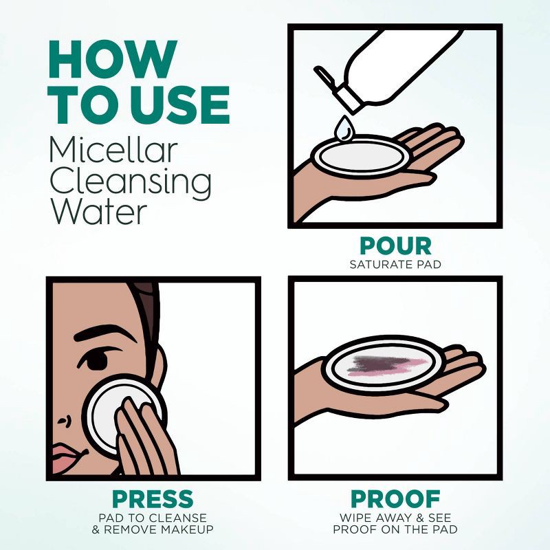 slide 6 of 8, Garnier Micellar Cleansing Water with Salicylic Acid - 23.7 fl oz, 23.7 fl oz