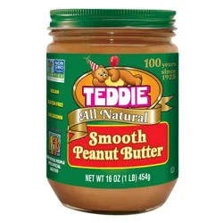 Teddie All Natural Gluten Free Smooth Peanut Butter - 16oz
