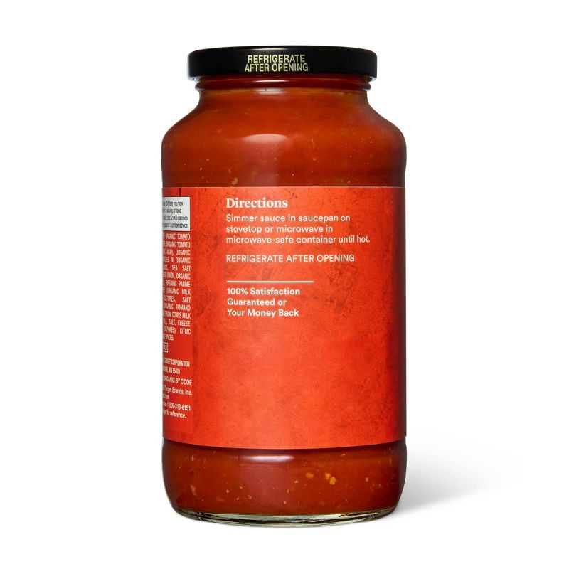 slide 3 of 5, Organic Parmesan Romano Pasta Sauce - 24oz - Good & Gather™, 24 oz