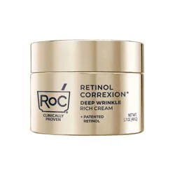 RoC Retinol Correxion Deep Wrinkle Rich Cream - 1.7oz: For Eye Area, Face, Neck, Unscented, For Normal, Oily, Combination, Mature, Dry, Very Dry Skin
