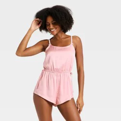 Women's Luxury Collection Satin Romper - Auden™ Pink XS
