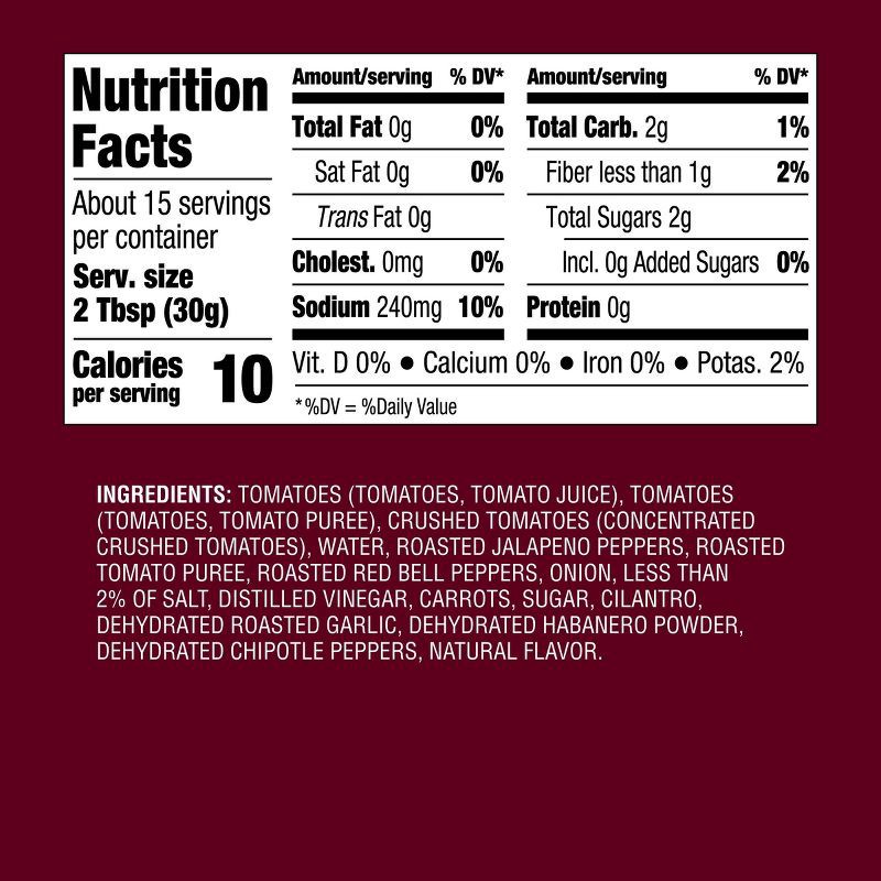 slide 4 of 4, Hot Fire Roasted Pepper and Habanero Salsa - 16oz - Good & Gather™, 16 oz
