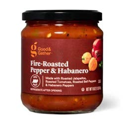 Hot Fire Roasted Pepper and Habanero Salsa - 16oz - Good & Gather™