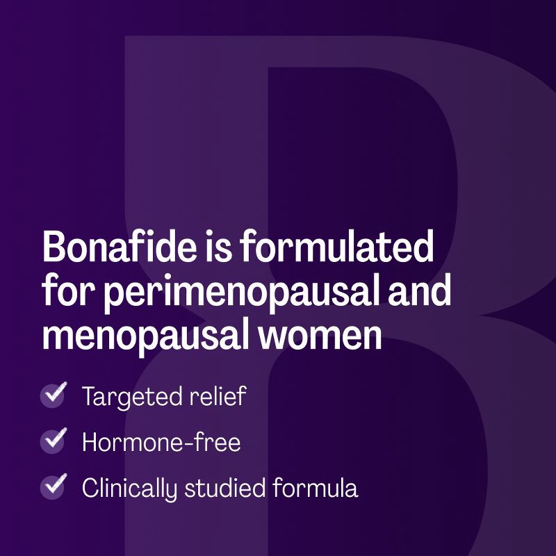 slide 7 of 10, Bonafide Hot Flash and Night Sweats Relief Tablets - 1 Month Supply - 60ct, 60 ct