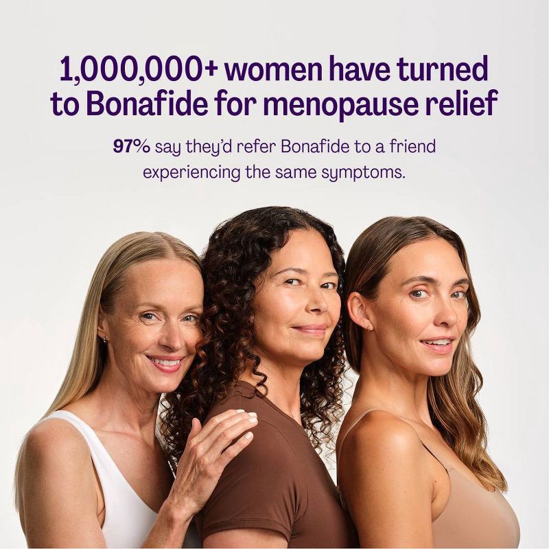 slide 9 of 10, Bonafide Hot Flash and Night Sweats Relief Tablets - 1 Month Supply - 60ct, 60 ct