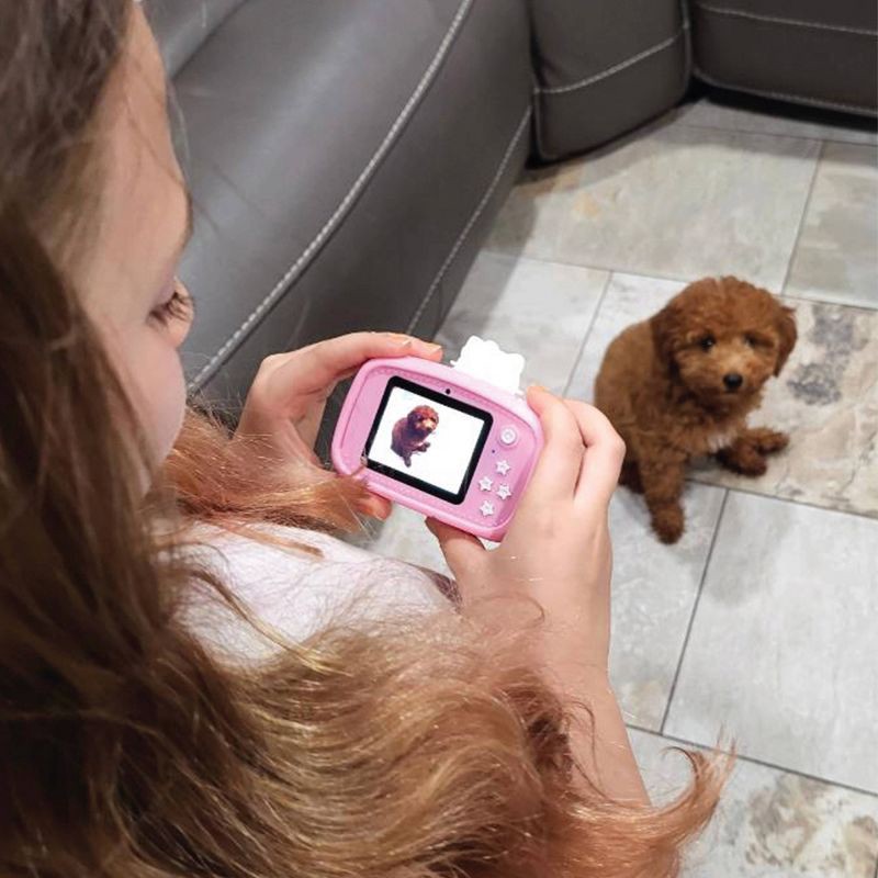 slide 4 of 6, Hello Kitty Kids' Digital Camera: Electronic Viewfinder, USB-C Connection, 2" Screen, 48 MP, 1 ct