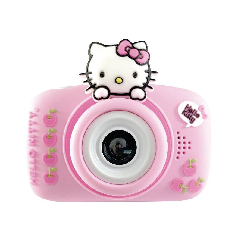 slide 1 of 6, Hello Kitty Kids' Digital Camera: Electronic Viewfinder, USB-C Connection, 2" Screen, 48 MP, 1 ct