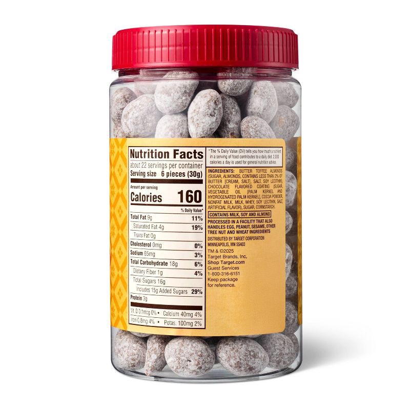 slide 2 of 3, Christmas Fudge Butter Toffee Almonds - 23oz - Favorite Day™, 23 oz
