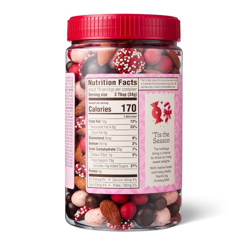 slide 2 of 4, Christmas Candy Cane Crunch Indulgent Snack Mix- 21oz - Favorite Day™, 21 oz
