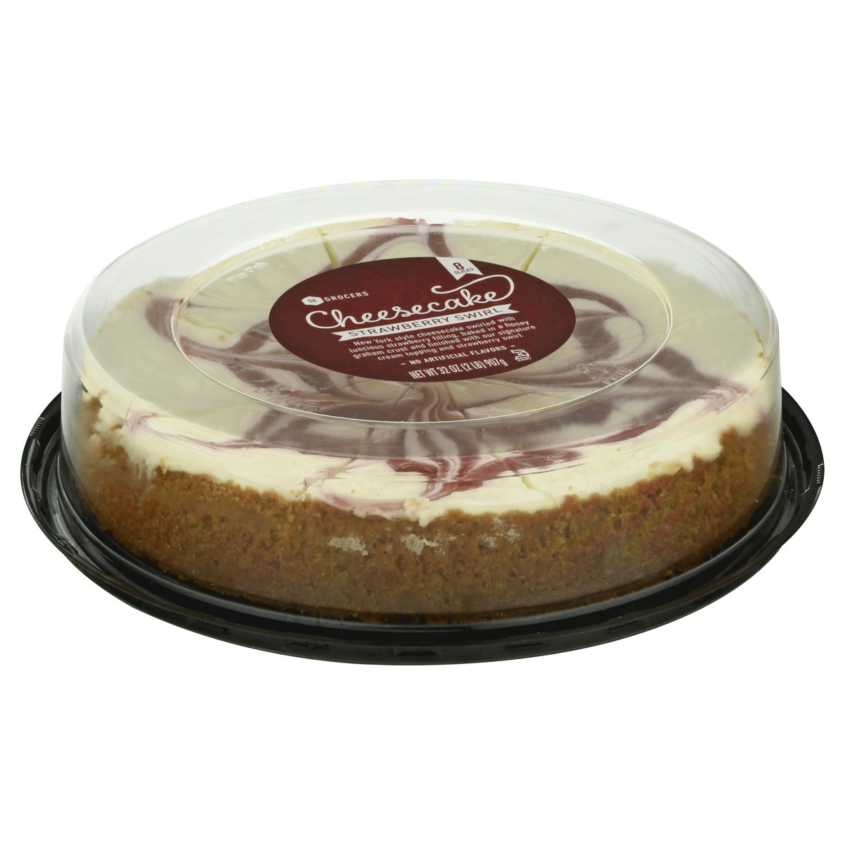 slide 9 of 9, Seg 32Oz Strawberry Swirl Cheesecake, 1 ct