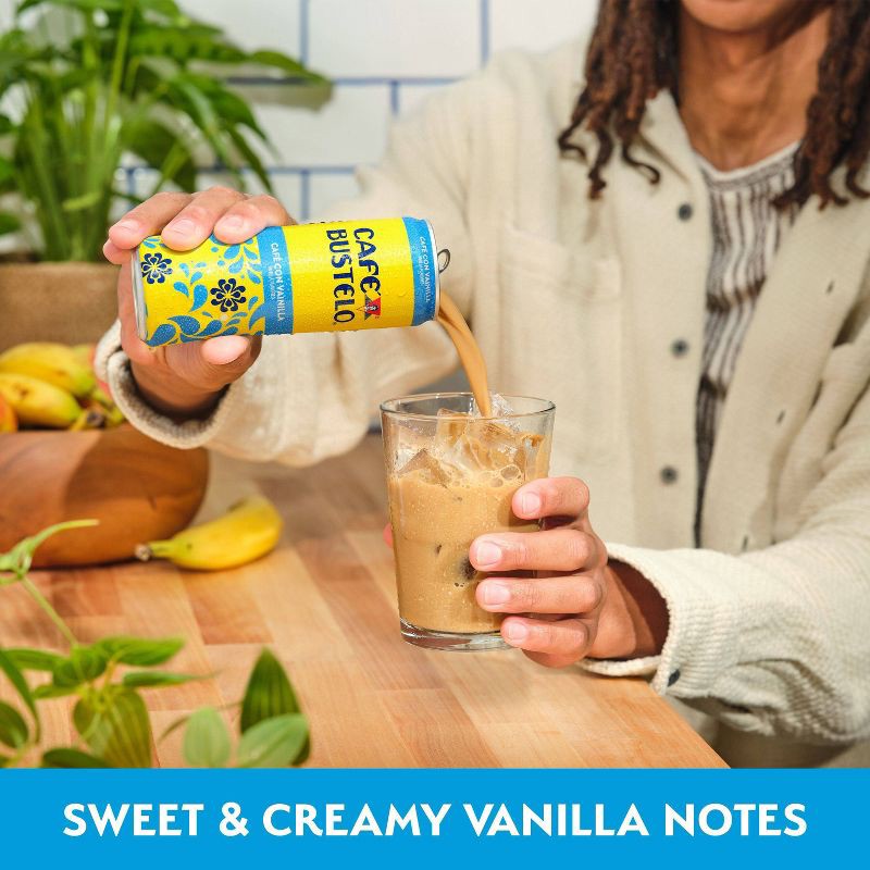 slide 3 of 6, Cafe Bustelo Cafe Con Vainilla Espresso Style Beverage with Milk - 11 fl oz, 11 fl oz