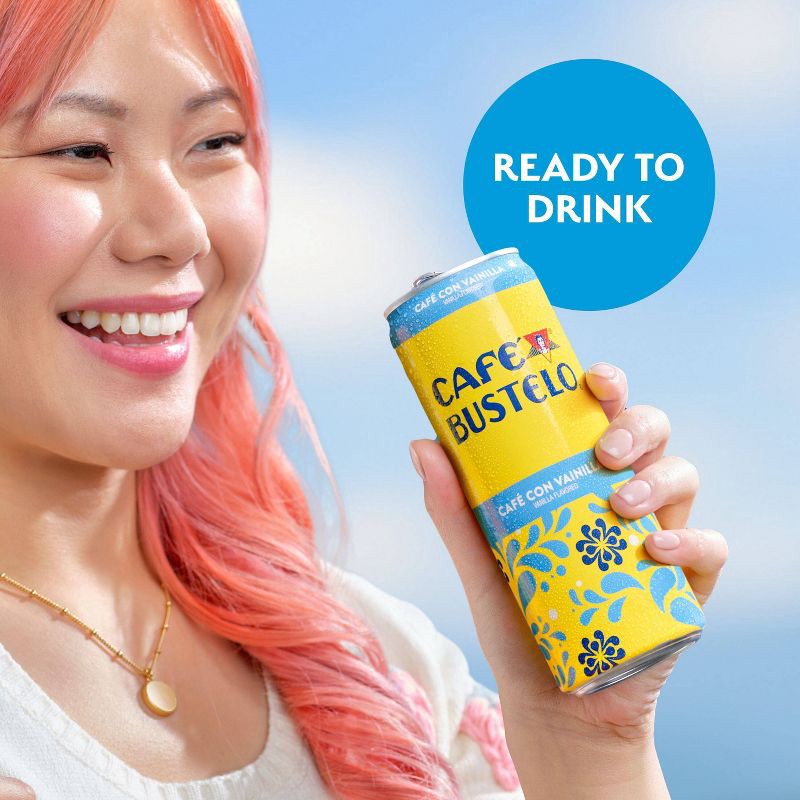 slide 5 of 6, Cafe Bustelo Cafe Con Vainilla Espresso Style Beverage with Milk - 11 fl oz, 11 fl oz