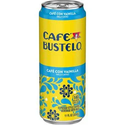 Cafe Bustelo Cafe Con Vainilla Espresso Style Beverage with Milk - 11 fl oz