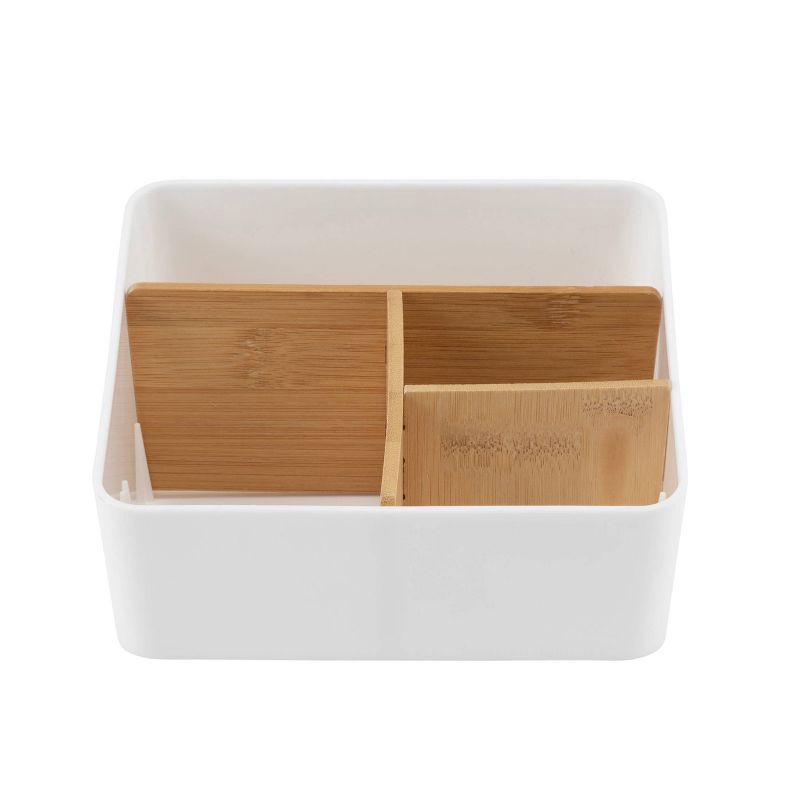 slide 2 of 8, Thinkspace 4 Compartment Storage White, 1 ct
