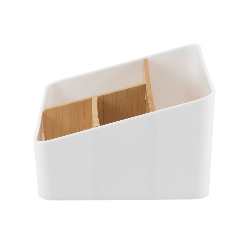 slide 3 of 8, Thinkspace 4 Compartment Storage White, 1 ct