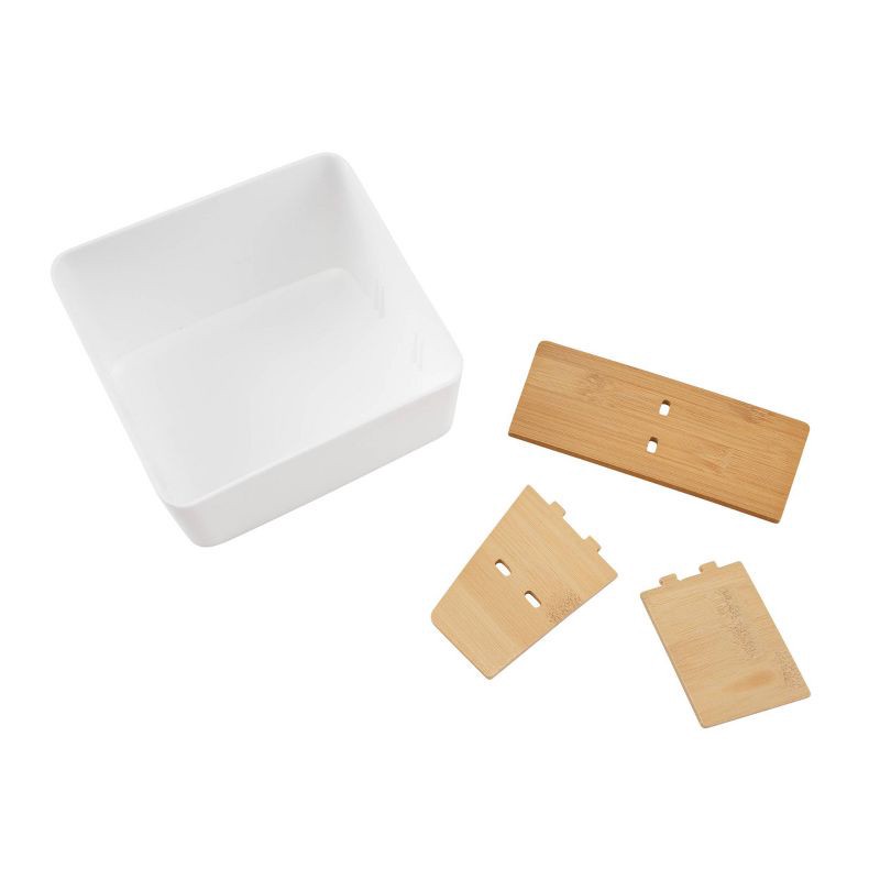 slide 4 of 8, Thinkspace 4 Compartment Storage White, 1 ct