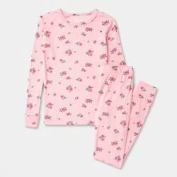 Kids' Long Sleeve Snuggly Soft Pajama Set - Cat & Jack™ Pink 14