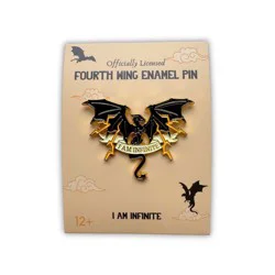 Kingdom of Threads I Am Infinite Fourth Wing Enamel Pin