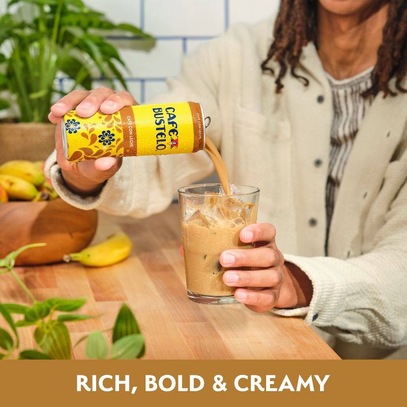 slide 3 of 6, Cafe Bustelo Cafe Con Leche Espresso Style Beverage with Milk - 11 fl oz, 11 fl oz
