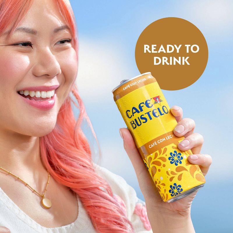 slide 5 of 6, Cafe Bustelo Cafe Con Leche Espresso Style Beverage with Milk - 11 fl oz, 11 fl oz
