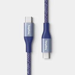 4ft USB-C to USB-C Braided Cable - heyday™ Future Dusk Dark Blue
