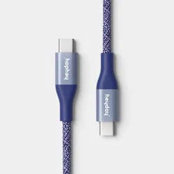 4ft USB-C to USB-C Braided Cable - heyday™ Future Dusk Dark Blue