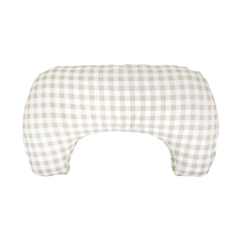 slide 7 of 7, Boppy momkind Nursing Pillow - Taupe Gingham Check, 1 ct