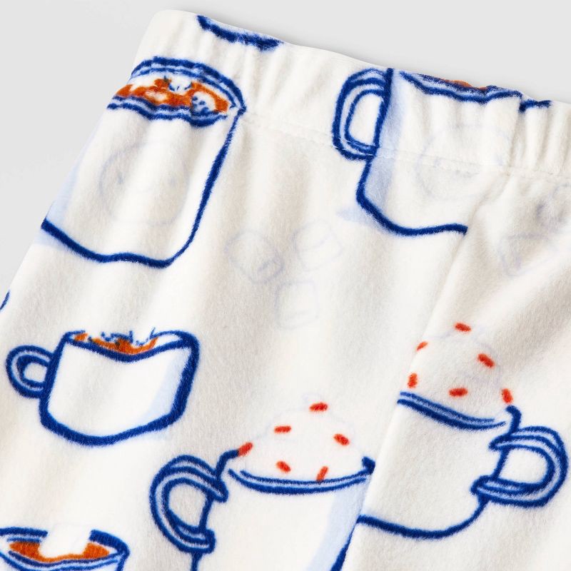 slide 4 of 4, Toddler Boys' 2pc Hot Cocoa Snuggly Soft Pajama Set - Cat & Jack™ Ivory 4T, 2 ct