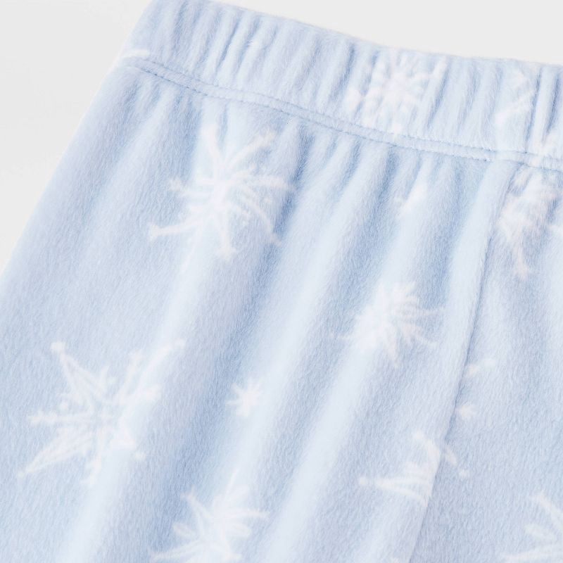 slide 4 of 4, Toddler 2pc Snowflake Snuggly Soft Pajama Set - Cat & Jack™ Light Blue 4T, 2 ct