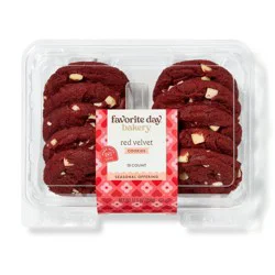 Valentine's Day Red Velvet Cream Cheese Cookies - 12.5oz - Favorite Day™