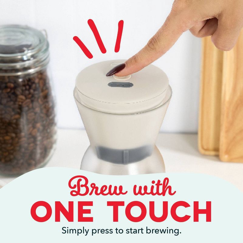 slide 7 of 7, Dash Brew2Go Portable Cold Brew System Cream, 1 ct