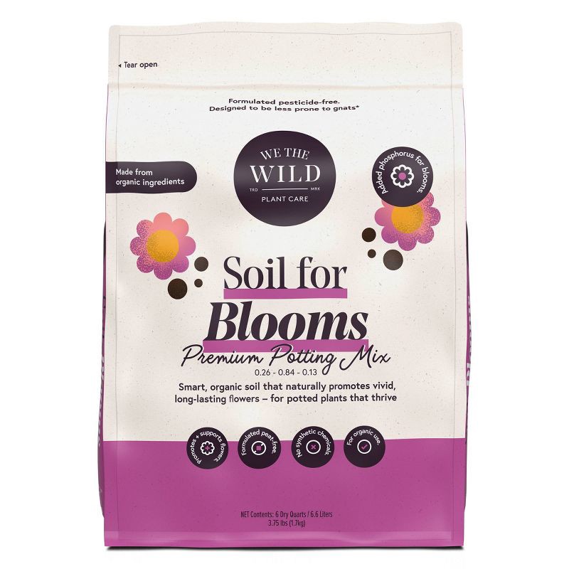 slide 1 of 4, WE THE WILD Soil For Blooms Potting Mix, 1 ct