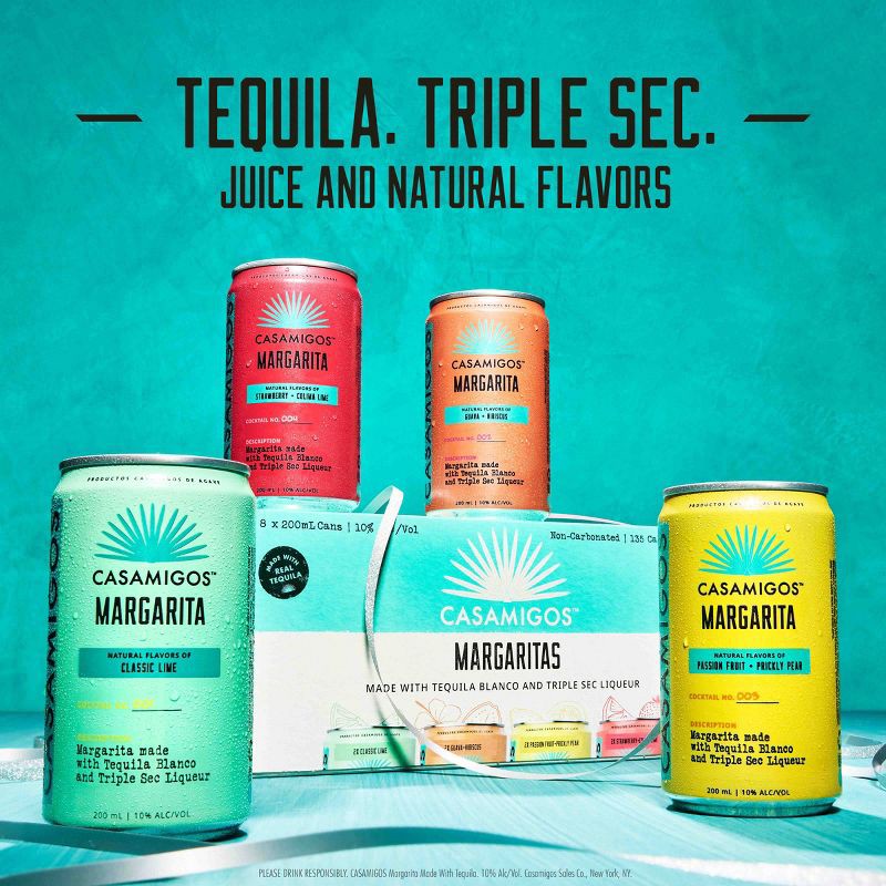slide 5 of 8, Casamigos Margaritas RTD Beverages - 8pk/200ml Cans, 8 ct; 200 ml