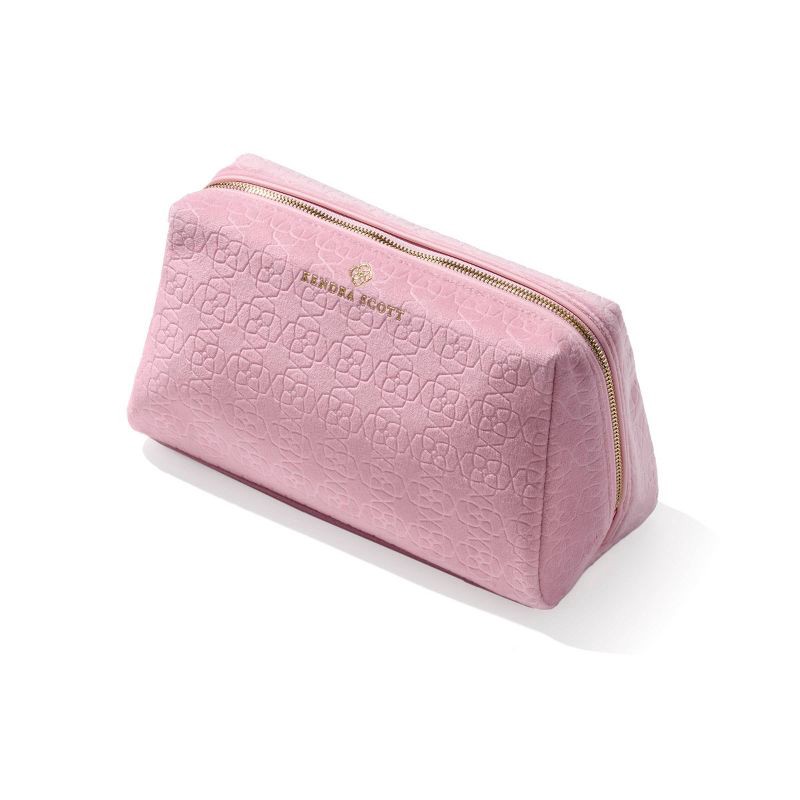 slide 1 of 2, Kendra Scott Large Filigree Cosmetic Case - Light Pink, 1 ct