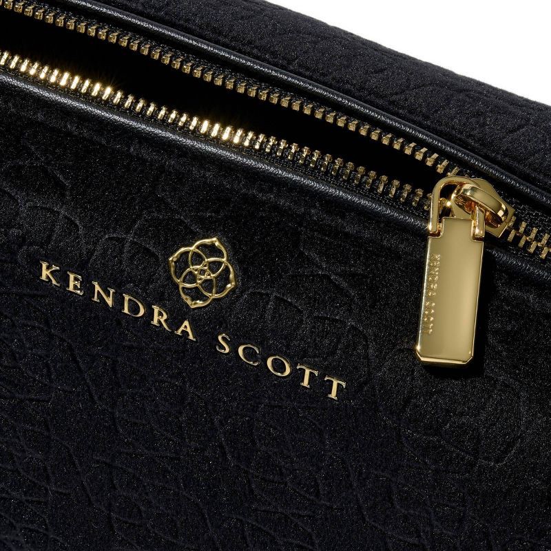 slide 2 of 2, Kendra Scott Large Filigree Cosmetic Case - Black, 1 ct