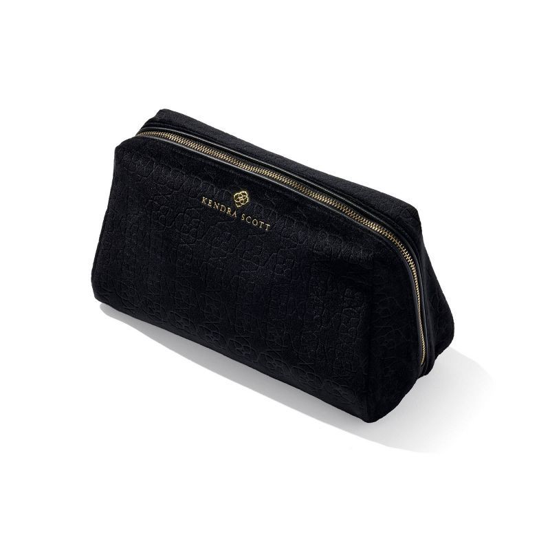 slide 1 of 2, Kendra Scott Large Filigree Cosmetic Case - Black, 1 ct
