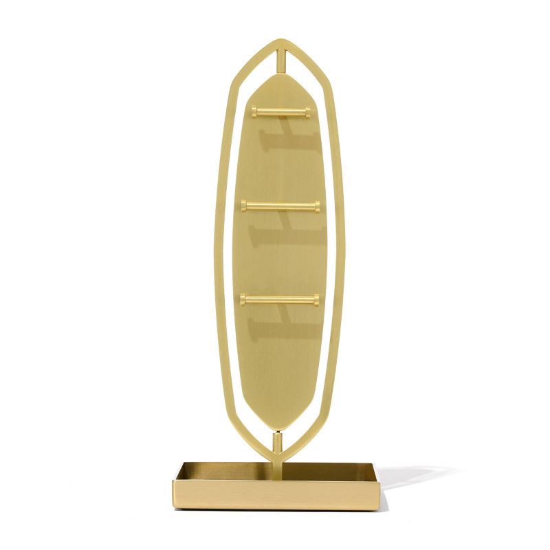 slide 2 of 4, Kendra Scott Mirror Jewelry Stand - Gold, 1 ct