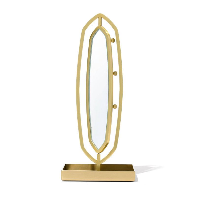 slide 4 of 4, Kendra Scott Mirror Jewelry Stand - Gold, 1 ct