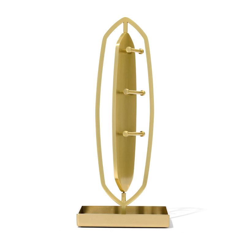 slide 1 of 4, Kendra Scott Mirror Jewelry Stand - Gold, 1 ct