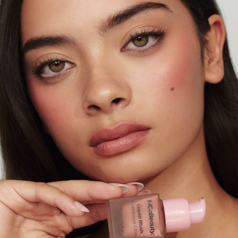 slide 3 of 9, MCoBeauty Liquid Blush Luminous Glow - Bella Vita/Dusty Rose - 0.5 fl oz, 0.5 fl oz