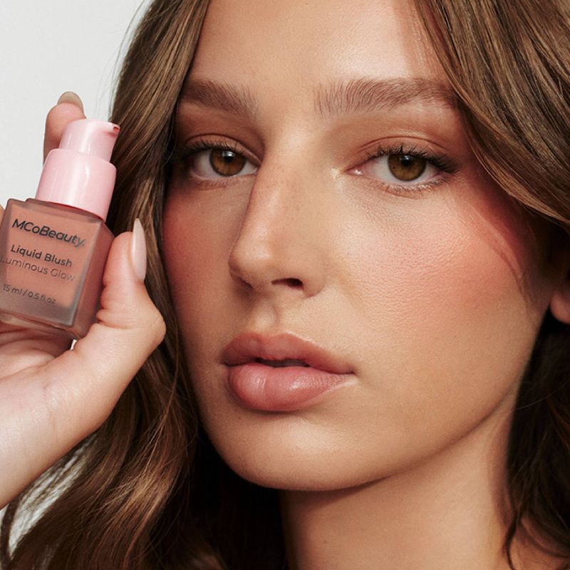 slide 5 of 9, MCoBeauty Liquid Blush Luminous Glow - Bella Vita/Dusty Rose - 0.5 fl oz, 0.5 fl oz