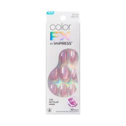 imPRESS Press-On Manicure colorFX by Impress Press-On Fake Nails Short Oval - Starry - 33ct