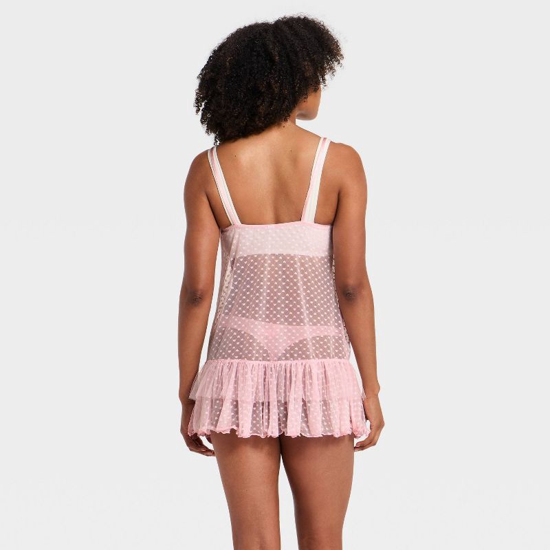 slide 2 of 5, Women's Heart Lace Slip Dress - Wild Fable™ Light Pink XXS, 1 ct