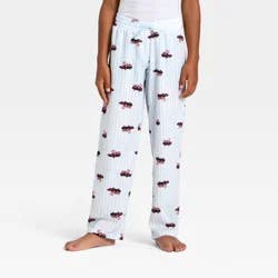 Boys' Striped Christmas Candy Cane Cars Pajama Pants - Cat & Jack™ Blue XL