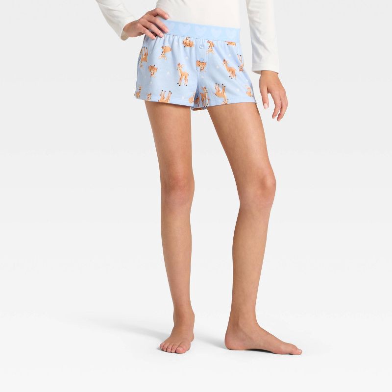 slide 4 of 5, Girls' 2pc Long Sleeve Pajama Set with Spa Headband - art class™ Cream XXL, 2 ct