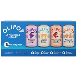 OLIPOP Variety Pack Soda - 8pk/12 fl oz