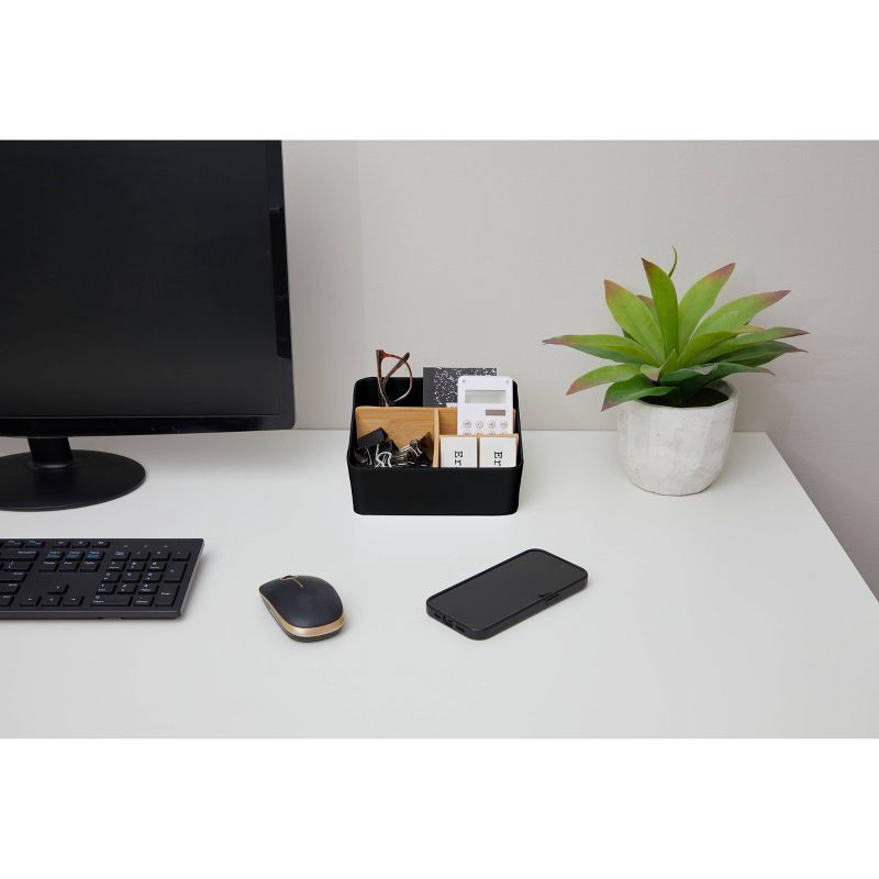 slide 7 of 8, Thinkspace 4 Compartment Storage Black, 1 ct