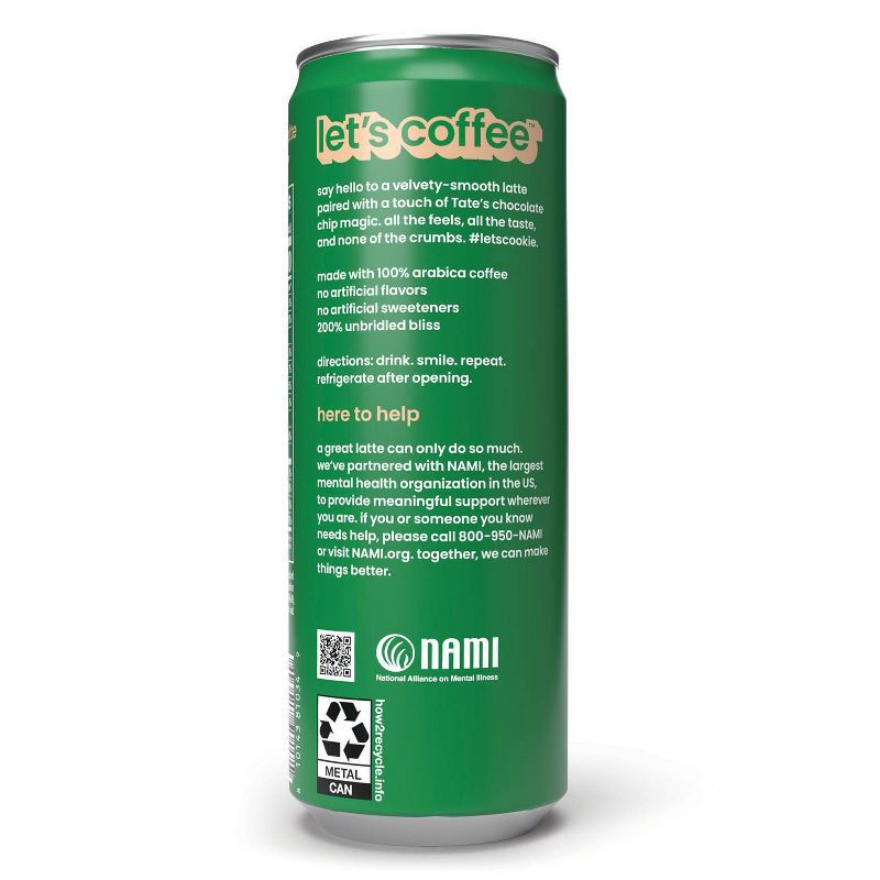 slide 2 of 6, Happy Tate's Chocolate Chip Latte RTD - 11 fl oz, 11 fl oz