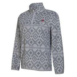 NCAA Ohio State Buckeyes Women's Quarter Zipped Fleece Sweatshirt - M